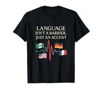 Diversity Unity Language Waveform Accent Design T-Shirt