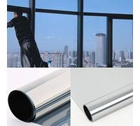 DiversityWrap Silver Solar Reflective One Way Mirror Window Film 15% Privacy Sticker Glass Tint 76cm (3m x76cm (118.11" x29.9"))