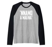 Divertente Espressione Romanesca Amante Cibo Buona Cucina Raglan Baseball Tee