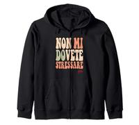 divertenti per uomini e donne che non devi stressarmi grazie Zip Hoodie