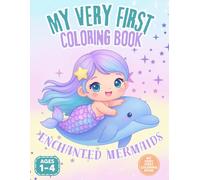 DIVERTIBOOKS - My Very First Coloring Book: Enchanted Mermaids - Sparkly Ocean Friends for Toddler: Little boys and girls 1-4 years old: Preschool ... Fine Motor Skills, And Color Recognition.