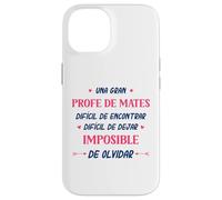 Divertido PROFE DE MATES mujer Una gran PROFE DE MATES Case for iPhone 14