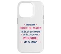 Divertido PROFE DE MATES mujer Una gran PROFE DE MATES Case for iPhone 14 Pro