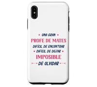 Divertido PROFE DE MATES mujer Una gran PROFE DE MATES Case for iPhone XS Max