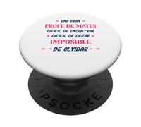 Divertido PROFE DE MATES mujer Una gran PROFE DE MATES PopSockets Adhesive PopGrip