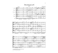 Divertimento D major Hob. II:8 2 flutes, 2 horns, 2 violins and basso Haydn G. H