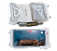 DIVEVOLK Diving Phone Case compatiable for iPhone 12/12 Pro/12 Pro Max/13/13 Pro/13 Pro Max/14/14 Pro/14 Pro Max/15/15 Pro/15 Pro Max White