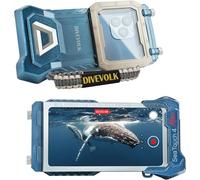 DIVEVOLK Diving Phone Case for iPhone 12/13/14/15 Pro/Max Blue