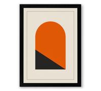 Divided Form Minimalist Framed Wall Art Print A2 (59.4×42cm) Black, Wall Decor for Living Room, Bedroom, Office & Home, Ready to Hang, Art Gift