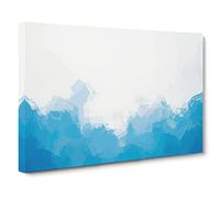 Divided In Abstract Modern Art Canvas Wall Art Print Ready to Hang, Framed Picture for Living Room Bedroom Home Office Décor, 20x14 Inch (50x35 cm)