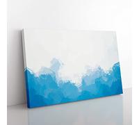 Divided In Abstract Modern Art Canvas Wall Art Print Ready to Hang, Framed Picture for Living Room Bedroom Home Office Décor, 76x50 cm (30x20 Inch)