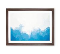 Divided In Abstract Modern Art Framed Print | A3 Walnut Framed Wall Art | Ready to Hang | Abstract Fantasy Picture | Living Room Bedroom Lounge Office