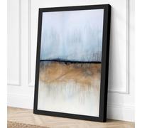 Divided Landscape Minimalist Canvas Wall Art Print 24x16 Inch (61 x 41 cm)