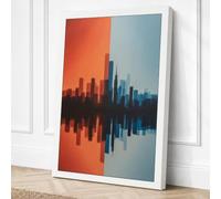 Divided Light Modern Canvas Wall Art Print 36x24 Inch (91 x 61 cm)