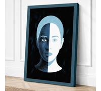 Divided Mind Canvas Wall Art Print 18x12 Inch | Ready to Hang, Gallery Wrapped, Fade-Resistant Inks, Securely Packaged, UK Made