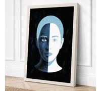 Divided Mind Canvas Wall Art Print 24x16 Inch