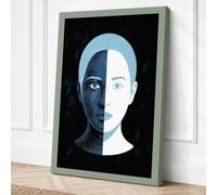 Divided Mind Canvas Wall Art Print 30x20 Inch