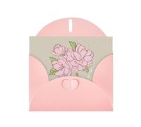 Divided Peach Blossoms Greeting Cards For All Occasions - Blank Greeting Cards With Envelopes, Holiday Cards 4x6 Inches (Horizontal) Pink