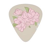 Divided Peach Blossoms Guitar picks, 12 pieces per pack, 3 different thicknesses, suitable for guitar, bass, ukulele and other instruments.