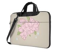 Divided Peach Blossoms Laptop Shoulder Bag Messenger Bag For 13-15.6 Inch Laptop, Suitable For Both Men And Women Handbags13 Inch