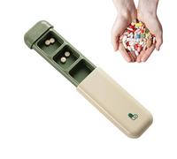 Divided Pill Box, Pocket Pill Box - 3 Grid Travel Pill Case, Light Resistant Tablet Case, Versatile Pill Organizer for Daily Life, Pill Organizer