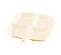 Divided Plates - Split Dinner Plates Without Grace | Split Dinner Plate Set, Divided Food Serving Plates, Multi-Compartment Meal Plates, Square Fruit for P
