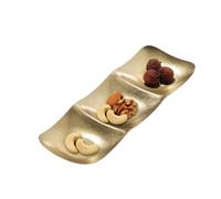 Divided Serving Tray - Decorative Portable - Snack Tray with Multiple Divisions - for Home Living Room Dining Tea Table Bread Fruit Candy Party
