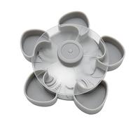 Divided Serving Tray Rotating Serving Plate with Lid for and