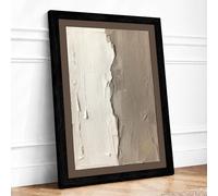 Divided Spaces Minimalist Framed Wall Art Print A3 (42×29.7cm) Black, Wall Decor for Living Room, Bedroom, Office & Home, Ready to Hang, Art Gift