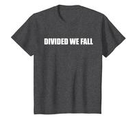Divided We Fall T-Shirt, Kids, Dark Heather Grey, 6 Years