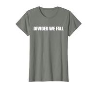 Divided we Fall T-Shirt, Women, Olive Heather, L