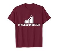 Dividend Investor T-Shirt, Men, Burgundy, X-Large