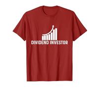 Dividend Investor T-Shirt, Men, Cranberry Red, X-Large