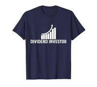 Dividend Investor T-Shirt, Men, Navy Blue, Large