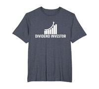 Dividend Investor T-Shirt, Men's Big and Tall, Heather Blue, 4X Tall