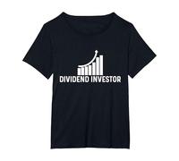Dividend Investor T-Shirt, Women's Plus, Black, 5X