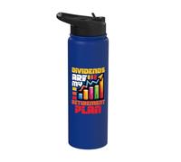 Dividends are My Retirement Plan Stock Market Dividend Stainless Steel Insulated Water Bottle