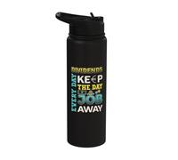 Dividends Every Day Keep The Day Job Away Dividend Investor Stainless Steel Insulated Water Bottle