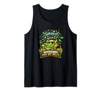 Dividends Pay My Bills Funny Money Mascot Umbrella Tank Top