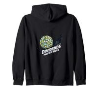 Dividends Pay My Bills Passive Income Money Snowball Zip Hoodie