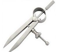 Divider Compass Caliper Gauge, Stainless Steel 4 Inch, Jewellery Marking Center Making Circle Tool