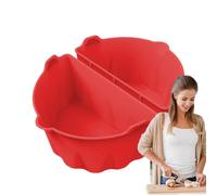 Divider Insert for Slow Cooker, Oval Shape, Dishwasher Safe, Reusable Silicone Separator Insert for Slow Cookers, for Vegetable Soup, Chicken, Potato, Tomato, Family Party
