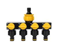 ＡＷＨＡＯ Divider Valve Hose Splitter Faucet Water with Separate Control Valves PP Body Simple Joints Suitable for Garden Hoses Sprinkler Lines car Household Outdoor tasks, Yellow