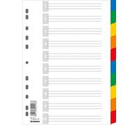 Dividers DONAU PP A4 225x297mm 10+1 Sheets Assorted Colours/Document Archiving/Type-A4 / Kind-with a Description Card/Index-Does Not Have/Material-PP/Colour-Assorted Colours/Format-A4