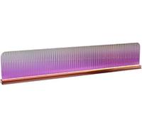 Dividers for dining areas, Freestanding Table Partitions Stainless Steel Striped Glass Countertop Privacy Divider Multicolor Multiple Sizes(Purple-a,47.2x11.8 in)