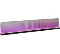Dividers for dining areas, Freestanding Table Partitions Stainless Steel Striped Glass Countertop Privacy Divider Multicolor Multiple Sizes(Purple-b,39.3x11.8 in)
