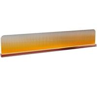Dividers for dining areas, Freestanding Table Partitions Stainless Steel Striped Glass Countertop Privacy Divider Multicolor Multiple Sizes(Orange-a,39.3x11.8 in)