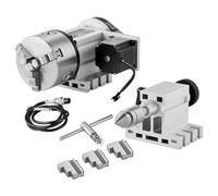 Dividing Head K11-100mm 3Jaw Chuck 2.6"/65mm Center Height MT2 Tailstock 6:1 Gear Ratio Universal for Milling Engraving