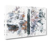 Dividing The Forest Watercolour Canvas Print | Gallery Wrapped 30mm Frame Wall Art | 30x20 inches | Ready to Hang | Modern Landscape Picture | Living Room Bedroom Lounge Office