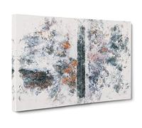 Dividing the Forest Watercolour Canvas Print | Gallery Wrapped 30mm Frame Wall Art | 30x20 inches | Ready to Hang | Modern Landscape Picture | Living Room Bedroom Lounge Office